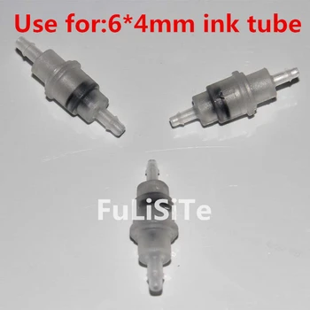 

50pieces eco solvent printer two way ink valve ink tube non return plastic valve ink hose valve use for 6*4mm ink tube factory