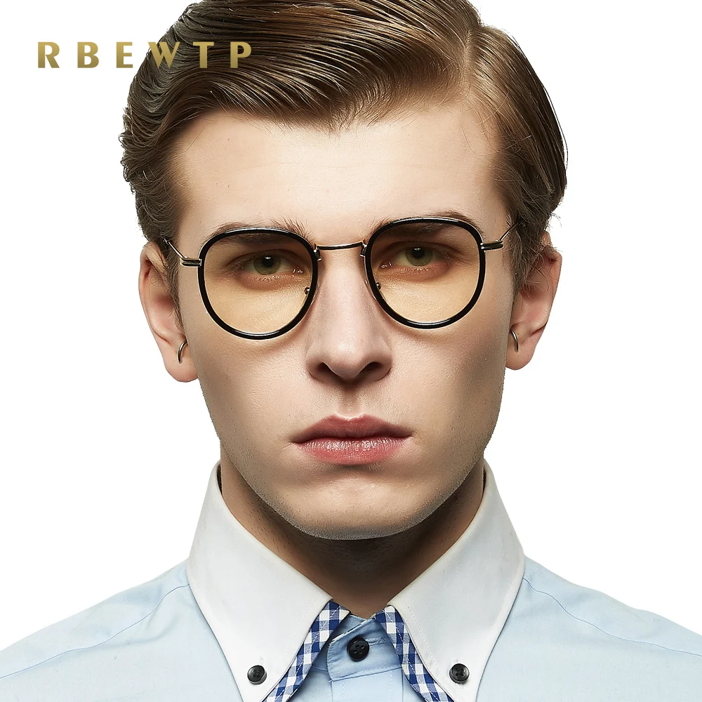 RBEWTP синие световые блокирующие очки светодиодные очки для чтения, устойчивые к радиации, прозрачные компьютерные игровые очки, очки в оправе 8132