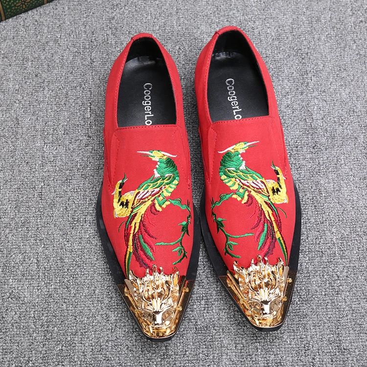 

New 2017 pointed toe slip on genuinbe leather men dress shoes brogues oxfords fashion business wedding shoes plus size 38-46