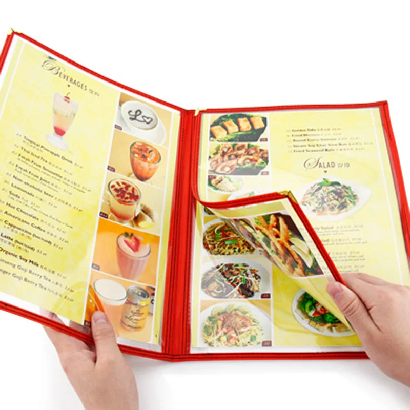 3 fold menu covers