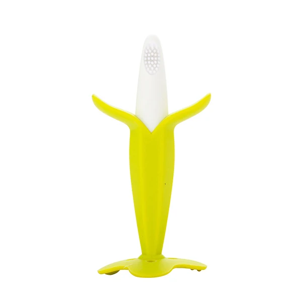 Детский банановый Прорезыватель рукавицы для стоматологической помощи Прорезыватели для зубов игрушка Подарочный Прорезыватель для зубов безопасный пищевой Клас Силиконовые Прорезывания Зубов - Цвет: YM2 lightgreen