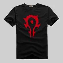 2016 Game WOW Costume for men t shirt Black Fashion Short Sleeve Dota 2 tshirt men’t Cotton OW T Shirt Homme S-XXXL