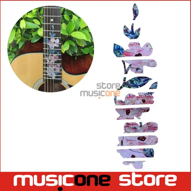 Acoustic Electric Guitar Personal Fretboard Marker Flower Inlay Sticker