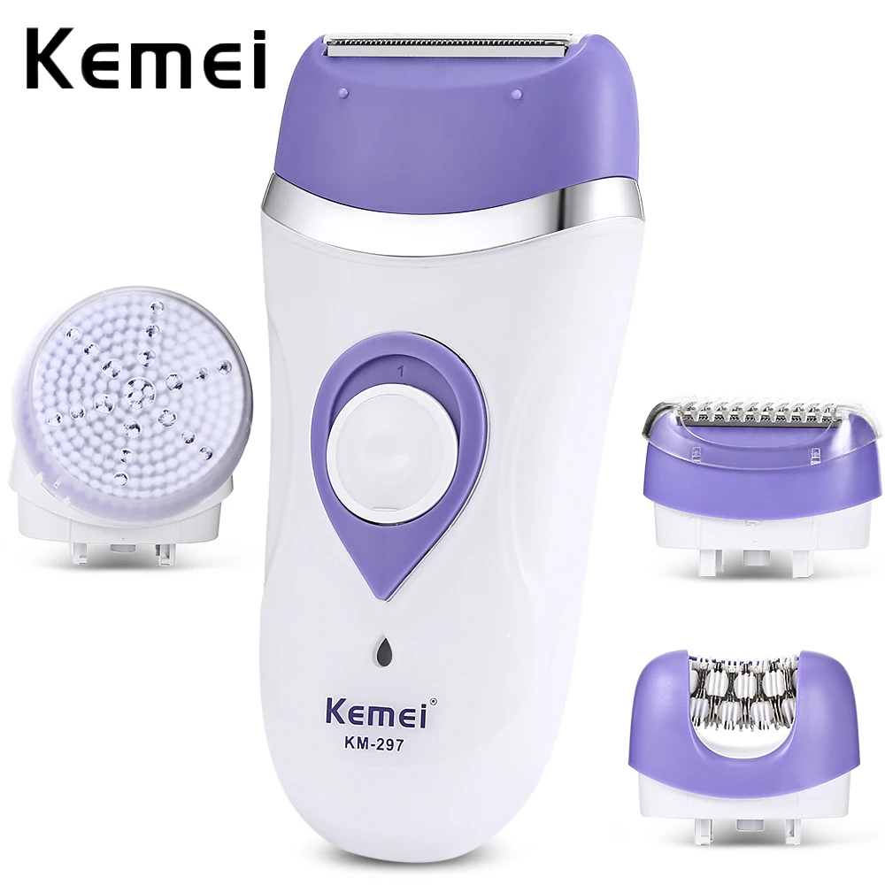 Электрическая бритва Kemei KM 297 Lady Body 3 в 1 для удаления волос Полностью моющийся