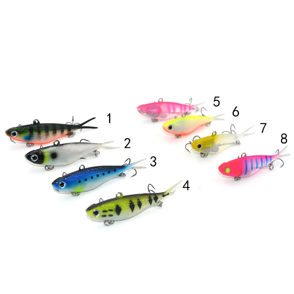 10pcs Bulk Mad Mullet Stretch Soft Vibe Fishing Lure Barra Lures Rubber