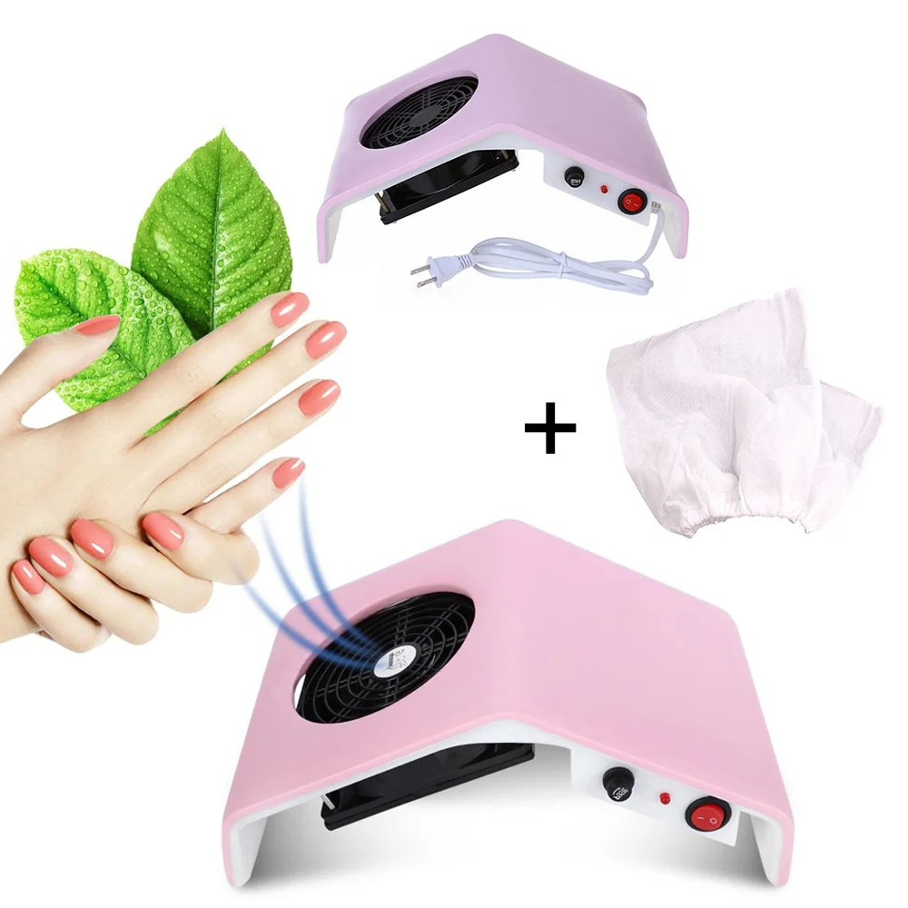 

30W Vacuum Cleaner Nail Dust Suction Collector Fan Manicure Machine Salon Tool 10pcs Nail Dust Collecting Bags Suction Collector