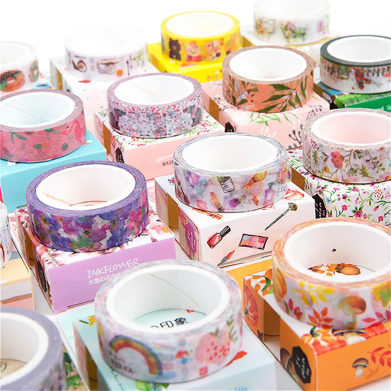 

1pcs Sweet Style Paper Envelope 7Mx1.5CM Adhesive Tape European Style Envelope For Card Mail Shipping Supplies Scrapbooking Gift