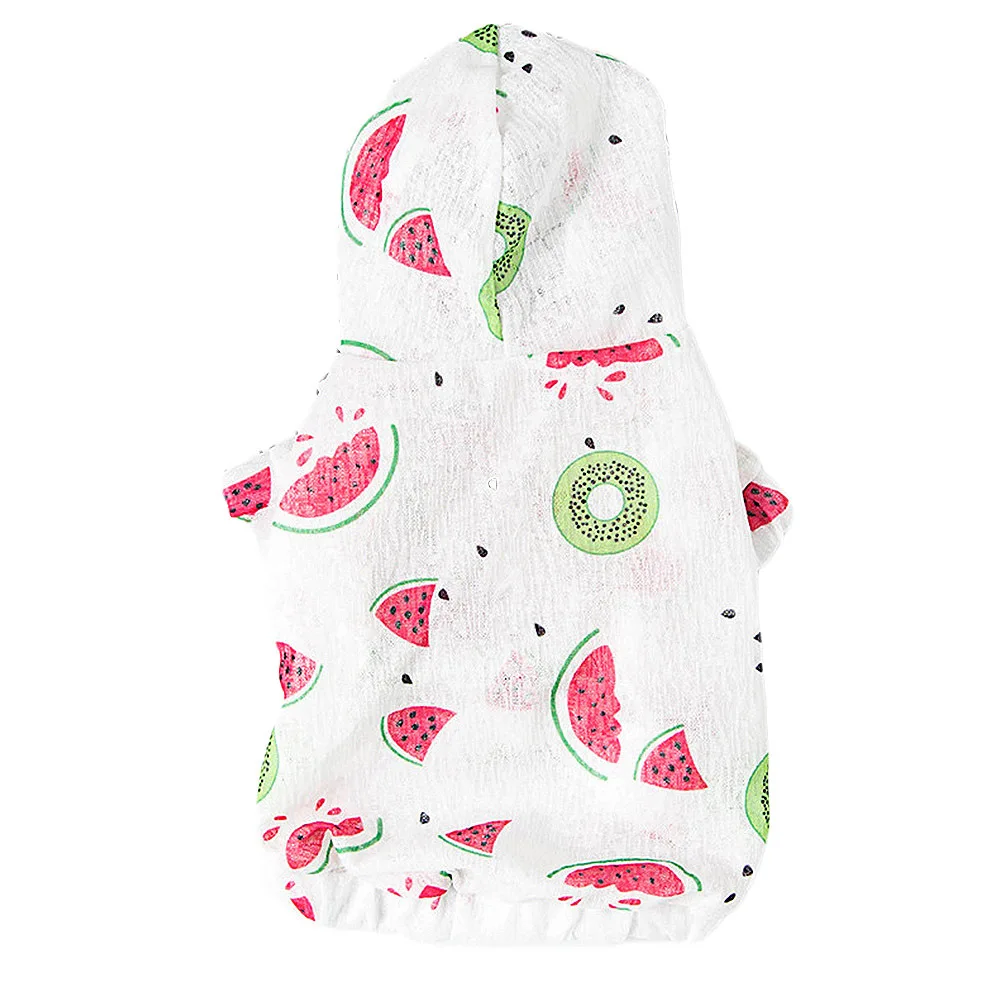 

Pet Dog Shirt Clothes Sun Protection Clothing Hooded Costume Summer Thin Coat