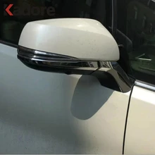 Для Toyota Alphard Vellfire- хром заднего вида для боковой двери Зеркала накладка зеркала Столб наклейка аксессуары