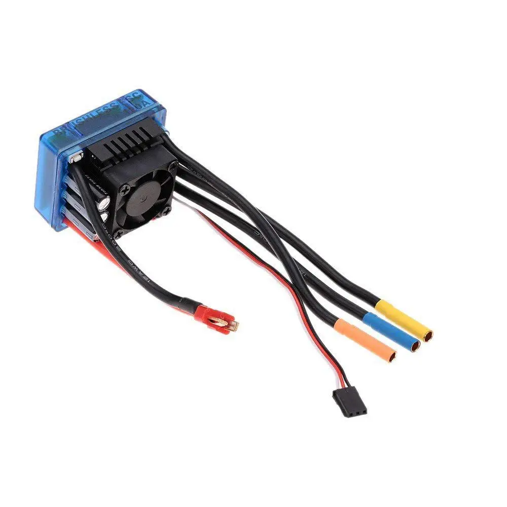 

3670 1900KV 4P Sensorless Brushless Motor with 120A Brushless ESC(Electric Speed Controller)for 1/8 1/10 RC Auto Car Truck