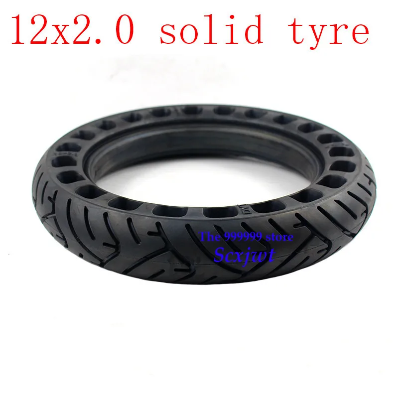 

Good Reputation and quality 12 inch solid wheel tyre 12x2.0 for Many gas scooter E-bike Hoverboard Self Balancing Parts