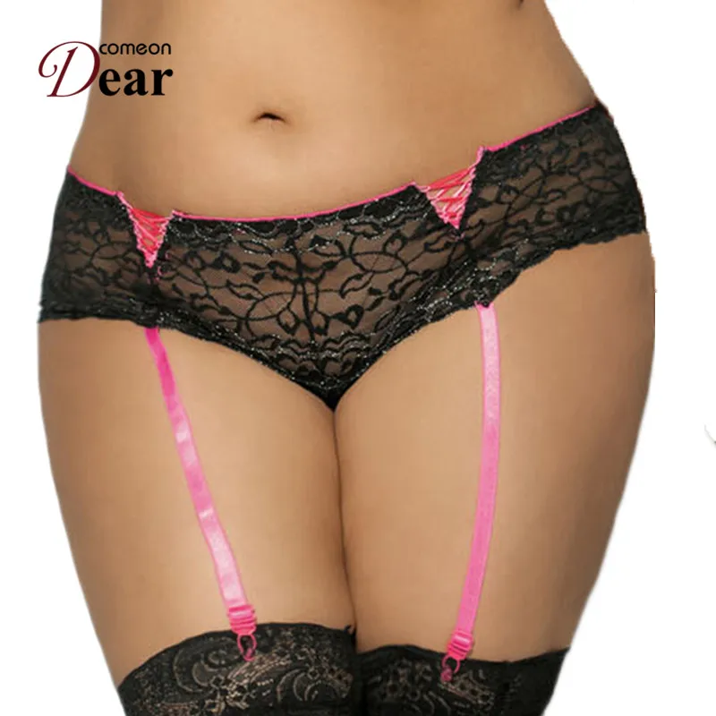 Женский кружевной пояс чулок Comeondear подтяжки размера плюс для PA5033|sexy suspenders|women sexi