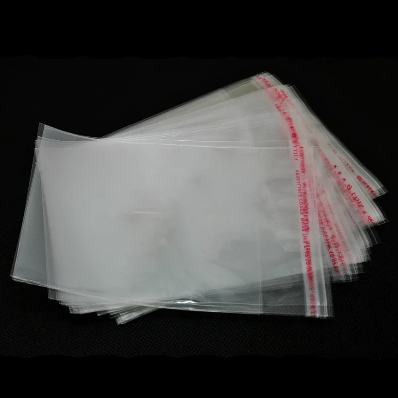 200 шт./лот 8 размер прозрачный самоклеящийся полиэтиленовый пакет из поп упаковки ювелирных изделий сумки для свадебных подарков и подарочные пакеты