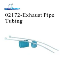 RC CAR SPARE PARTS EXHAUST PIPE TUBING FOR HSP 1/10 NITRO ON ROAD RACING CAR 94177 (part no. 02172)