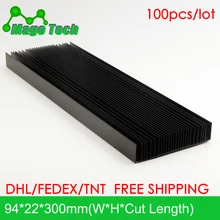 Светодиодный алюминиевый радиатор в виде пластины растут свет радиатор охлаждение Охладитель Fit транзистор IC теплопроводность светодиодный радиатор Электроника