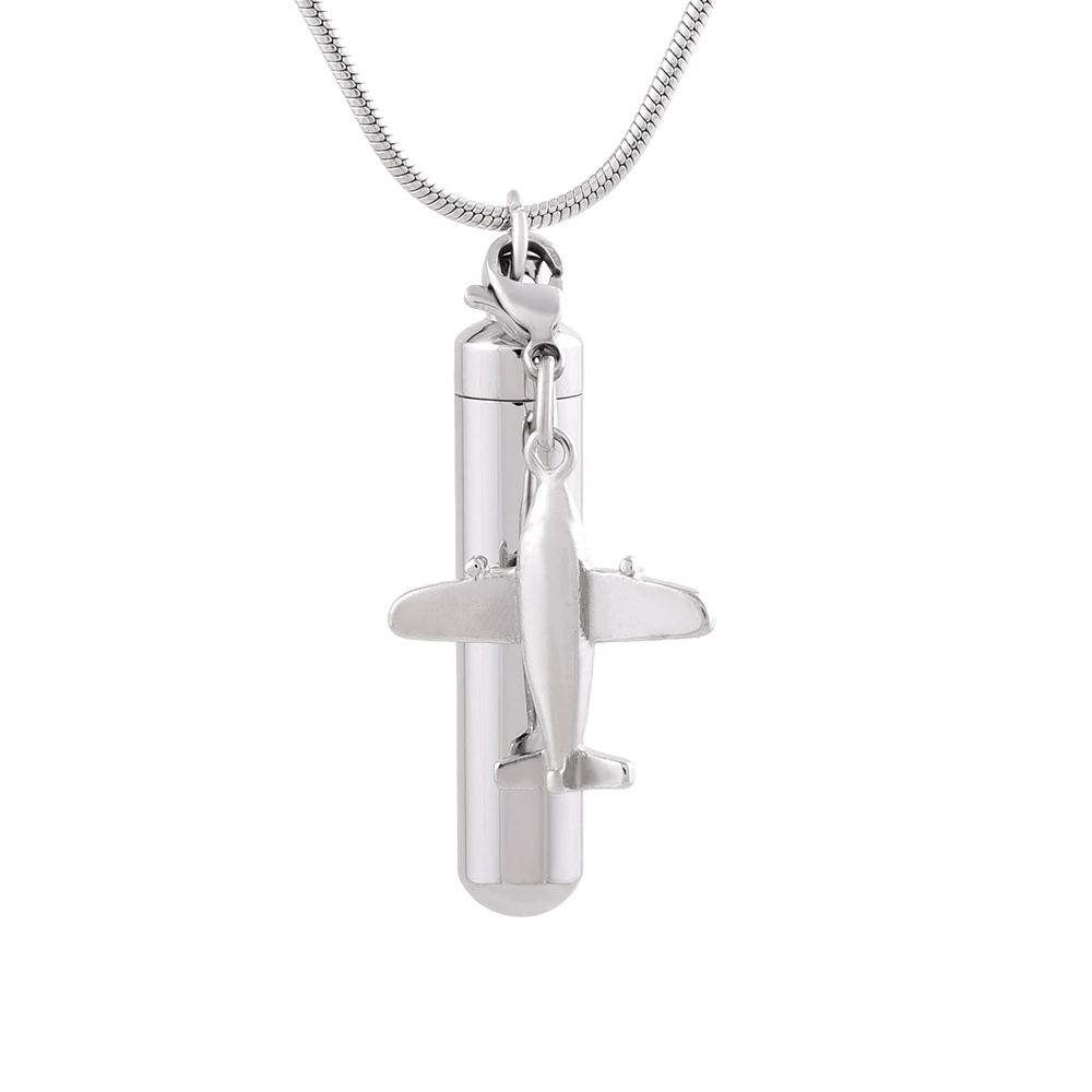 IJD9867 хит! DIY маленький самолет очарование Keepsake ювелирные изделия 316L нержавеющая