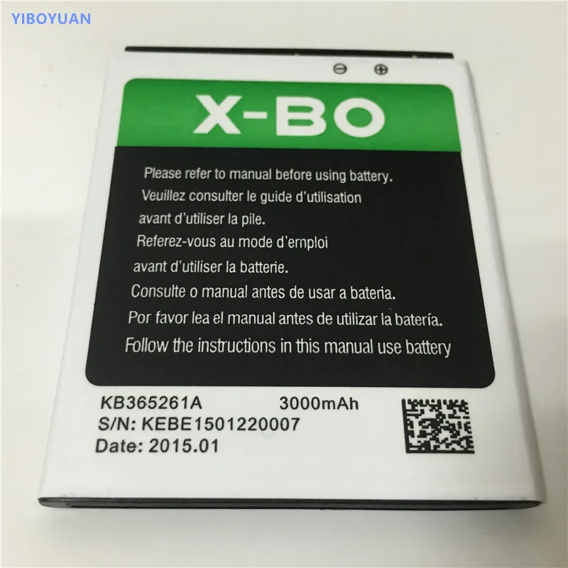 3.7V 3000mAh KB365261A For X BO V3 V3+ Batteryin Mobile Phone