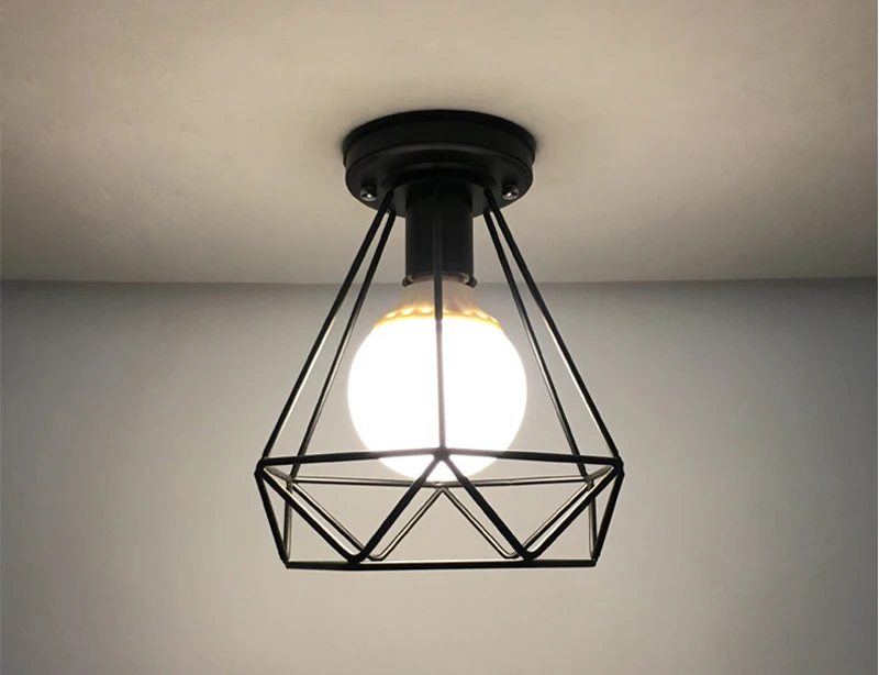 Lâmpada do Teto para Sala Sala de Estar Forjado do Vintage Corredor para Sala de Estar Luz de Teto de Estar Quarto Nordic Ferro Retro Corredor Corredor para Bar 12 Lâmpada do teto para sala de estar