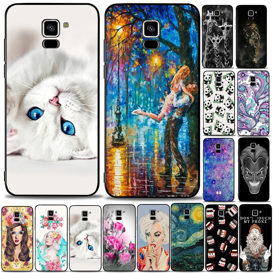 Мягкий чехол для samsung galxy A5 A8 2017 2018 J5 J7 премьер 2015 J1 мини on5 2016 принципиально G5700 J500