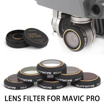 

Sunnylife Mavic pro filters Camera lens filters CPL UV ND8 ND16 polar polarizing Neutral Density filter for dji mavic pro
