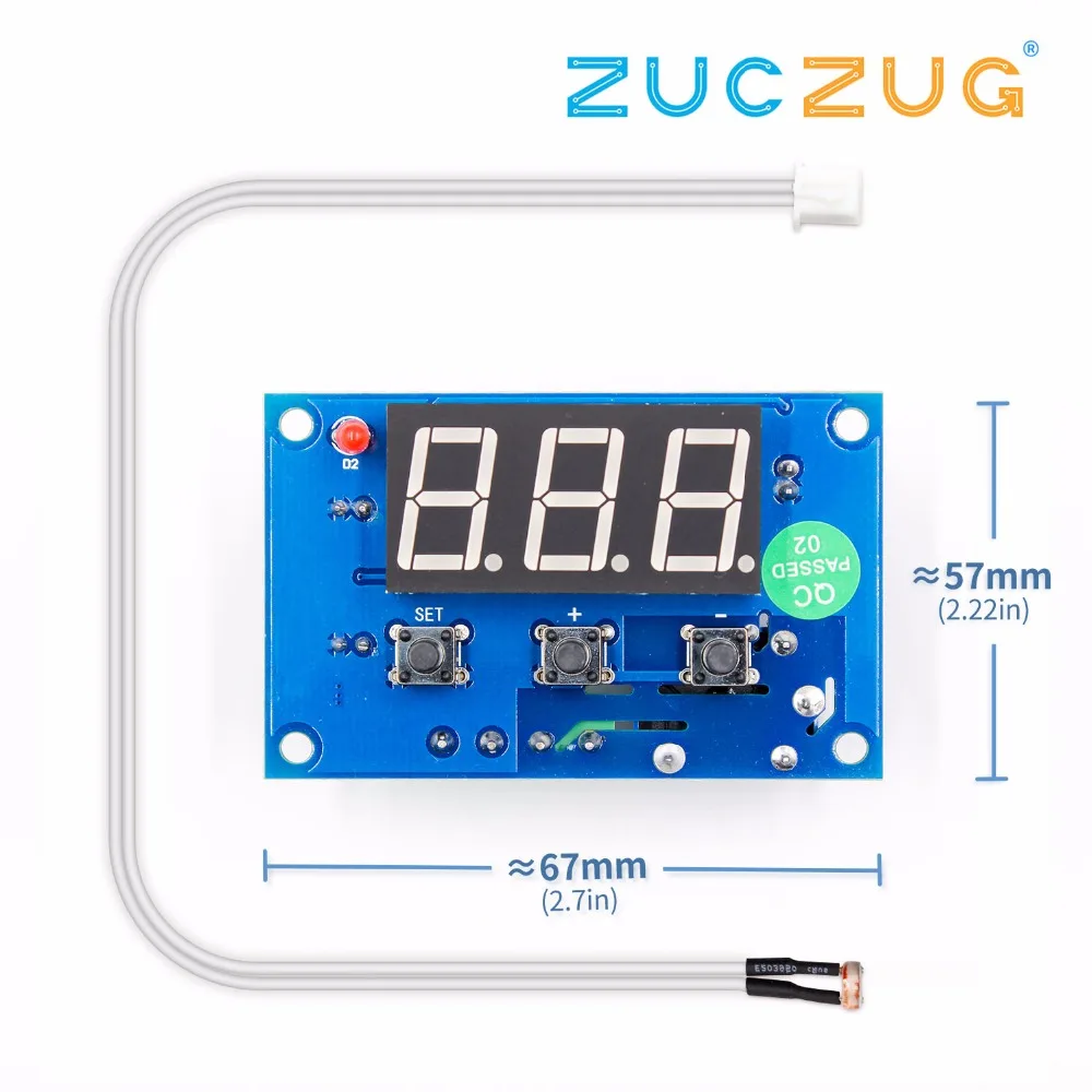 

XH-M198 digital luminance control switch photosensitive resistor module digital display control panel street lamp automatic cont