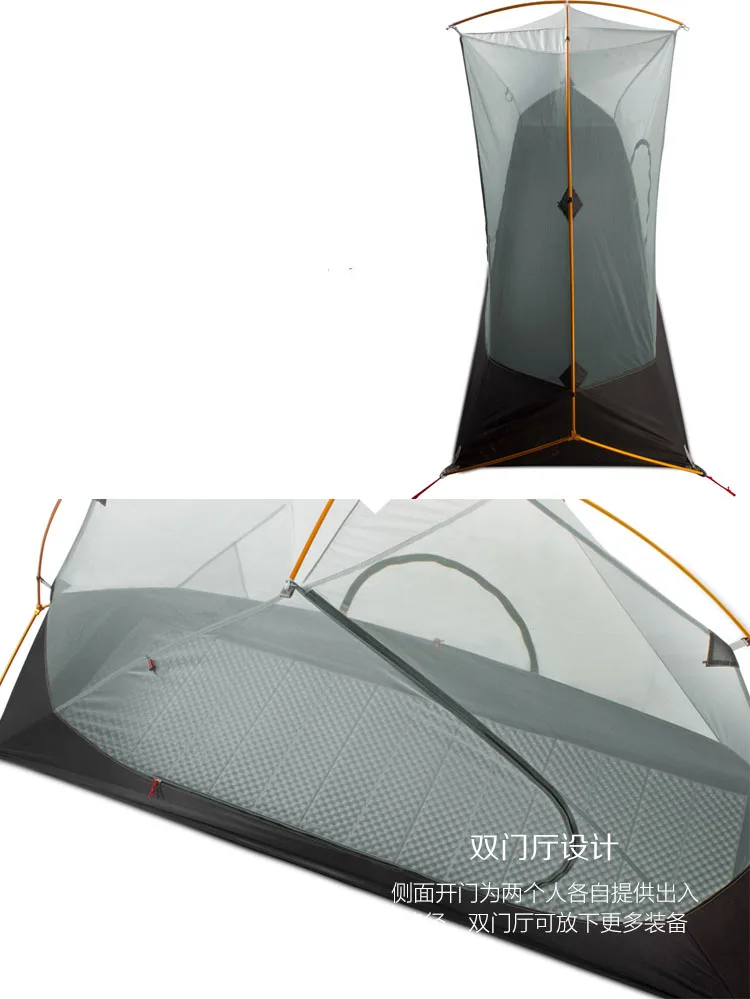 Ultraleve ao ar Barraca de Camping Barracas de Acampamento Engrenagem Livre - 4 Temporada 1 15d Única Pessoa Profissional Nylon Silício Barraca Parágrafo 3f ul 3 6 15D Única Pessoa Profissional Nylon Silício Barraca