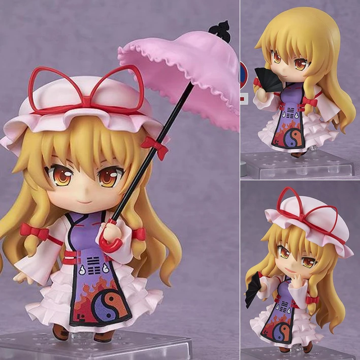 

2019 new sexy girl Anime Action Figure TouHou Project Yakumo Yukari 442# Q Ver 10cm Model PVC Cute Small Collectible Toys