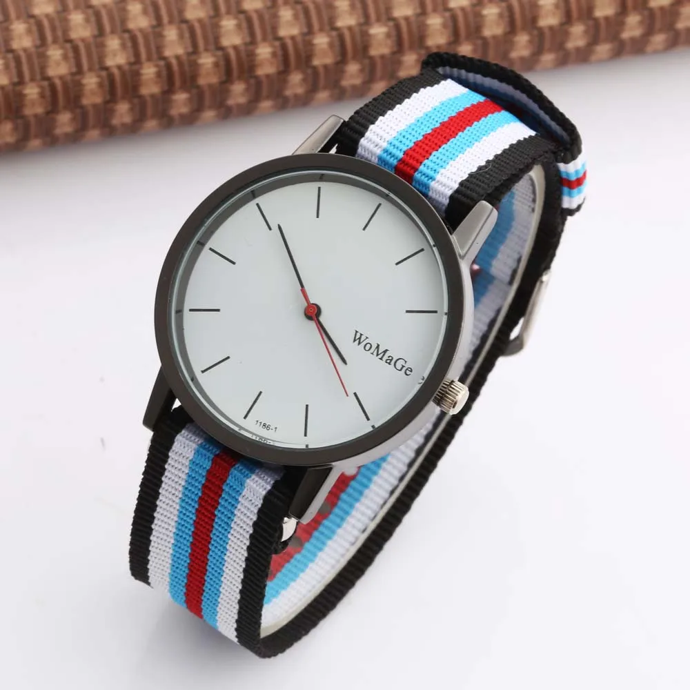 

Fashion Womage Women Watches Ladies Wristwatch Casual Quartz Watch Nylon Fabric Watch Teen Watches reloj mujer relogio feminino