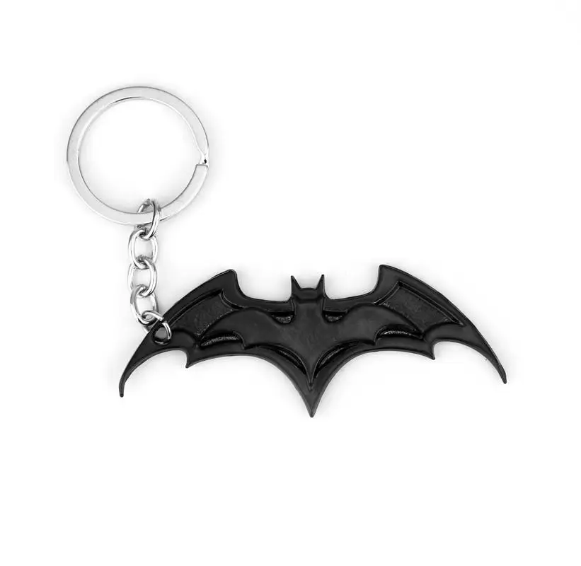 Горячая нашивка с Бэтменом брелок для ключей с логотипом супергероя брелоки бронзовые/черные/Серебристые цветные Брелоки держатель Подвески кулон ювелирные изделия подарок