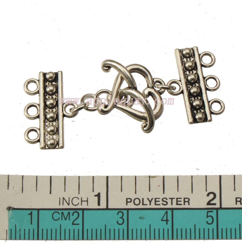 diy hooks for multi bracelets necklaces clasp toggle vintage silver 3
