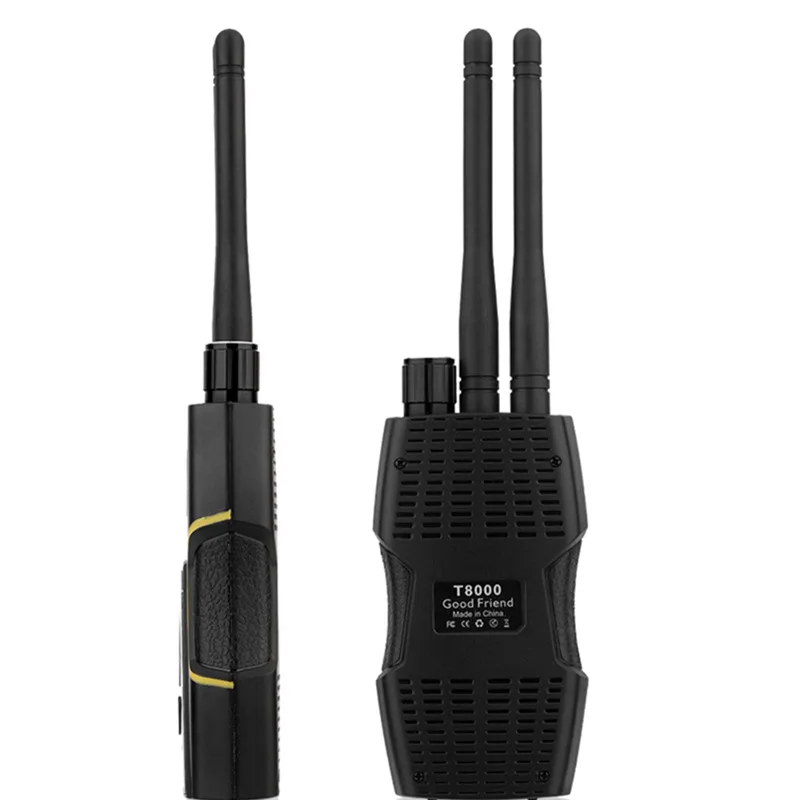 Anti-Spy Wireless RF Signal Detector Bug GPS Camera Finder for Hidden Lens GSM Listening Device T8000(GOLD)