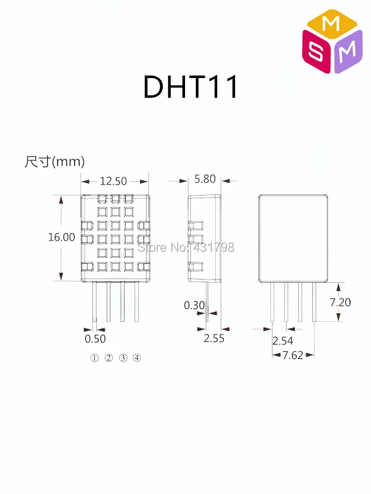 HR202L/DHT11/AHT10/AM2302/AM2320/AM2122/AM2120/AM2322 цифровой датчик температуры и влажности чувствительный конденсатор модуль AIoT