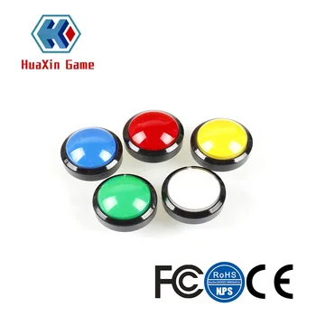 

5x New 60mm Dome Shaped LED Illuminated Push Buttons For Arcade Coin Machine Operated Games