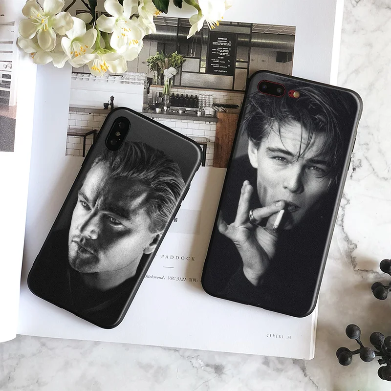 

Leonardo DiCaprio Fashion Coque Tpu Soft Silicone Mobile Cell Phone Case Cover Shell bag For Apple iPhone 5 SE 5S 6 6S 7 Plus