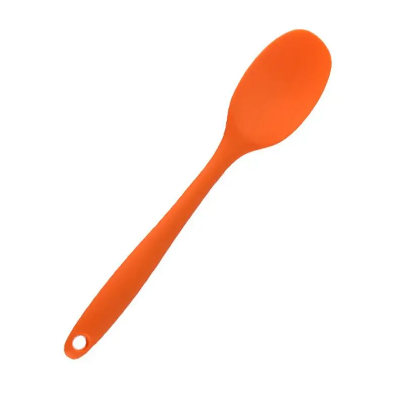 1 шт. силиконовая суповая ложка с длинной ручкой, Мягкая силиконовая ложка для детей, ложка для лапши, ложка для сервировки пищи для дома