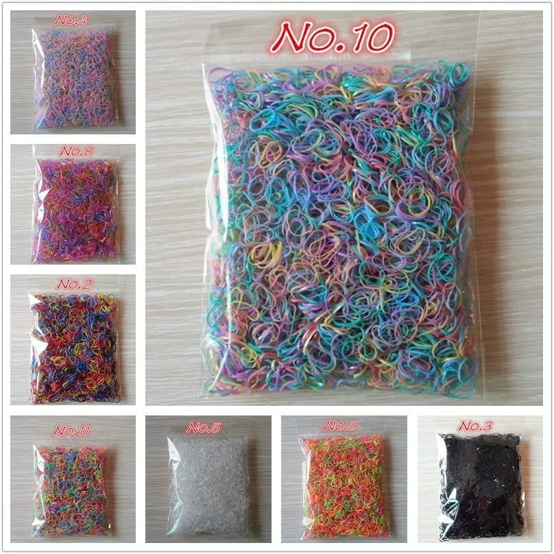 

1000PCS/Lot Disposable Gum For Hair Children TPU Rubber Bands Ponytail Holder Elastic Hair Band Girls Scrunchie Hair Accessories