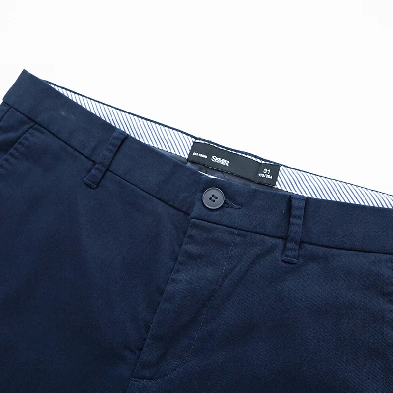 SEMIR зимние плотные мужские льняные брюки мужские повседневные весенние летние тонкие брюки мужские брюки размер молния доступ
