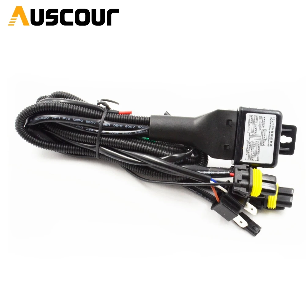 35W/ 55W 12V H4-3 Bi-Xenon Hi/Lo провода для фар контролор HID Реле Жгут Кабельное реле