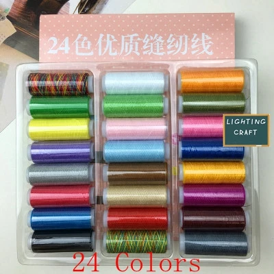 12/24 цветов Упаковка корпуса 40 S/2 тонкая швейная нить для ручного шитья проект Diy ремесло лоскутное шитье