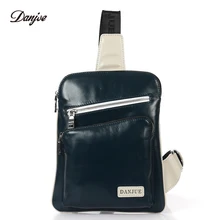 DANJUE, натуральная кожа, новинка, мужские нагрудные сумки, модная мужская сумка-слинг, Повседневный бренд, настоящая кожа, рюкзак, маленькая сумка-мессенджер, мужской рюкзак