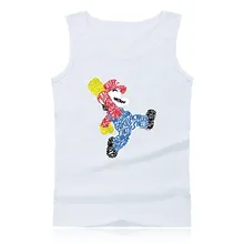 Funny Super MarioRun Tank Top Men Sleeveless Tops Shirts Clothing and Game Super Mario Summer Vests XXS 4XL