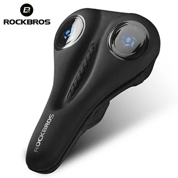 

ROCKBROS Soft Bicycle Saddle Cover MTB Liquid Silicone Gels Saddle Cycling Seat Accessories Hollow Breathable Cycling Saddle