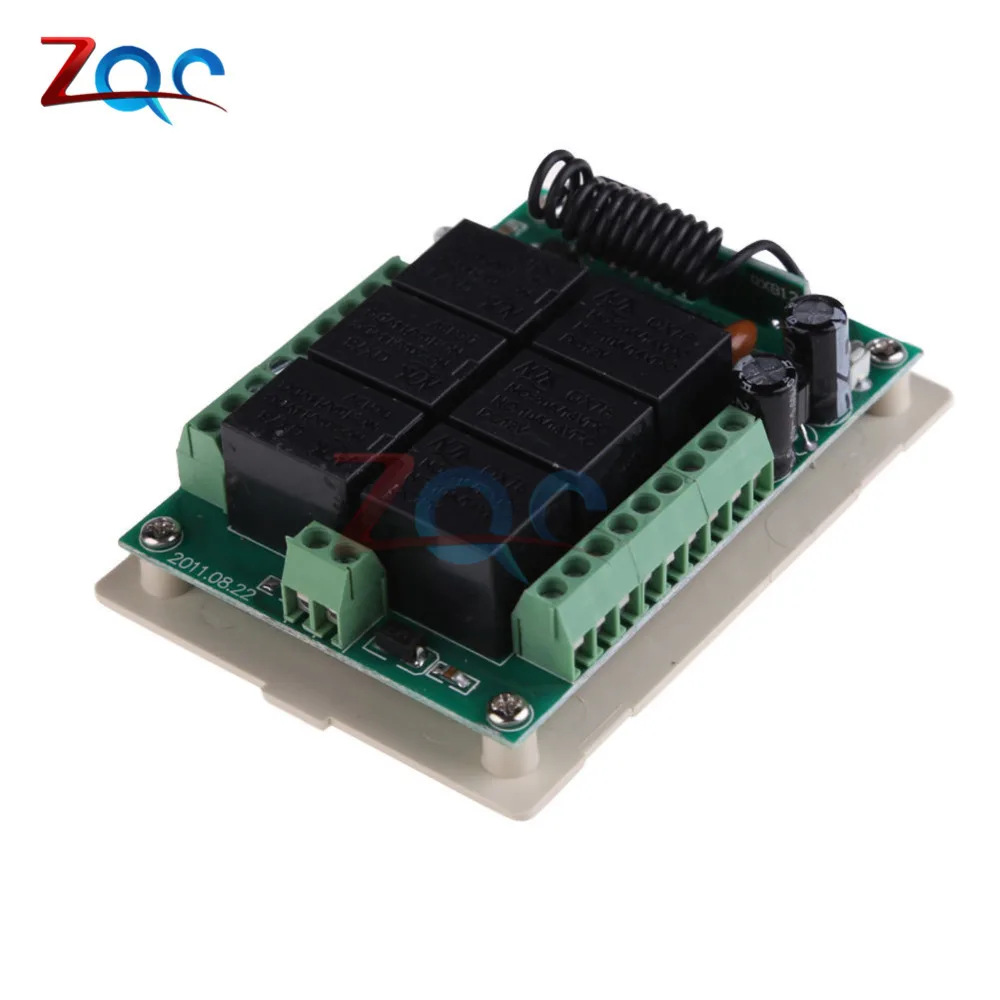 Módulo de Relé sem Fio Interruptor de Controle Transmissor + Receptor Canal rf Remoto Board dc v 6 12 6 Remoto Transmissor + Receptor Board