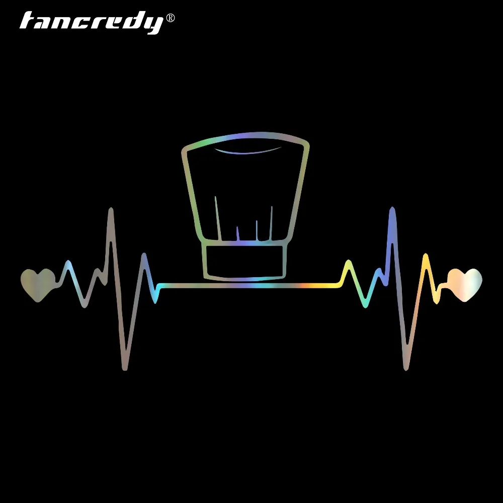 Tancredy 16.5*8.5CM Chef Lifeline Funny Car Stickers And Decals Car Bumper Sticker Car Styling