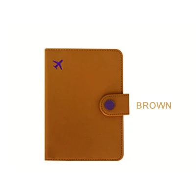 Ldajmw Новое поступление Кожаная Обложка для паспорта дорожные аксессуары Для женщин Обложка для паспорта держатель для карт Билета Клип - Цвет: brown