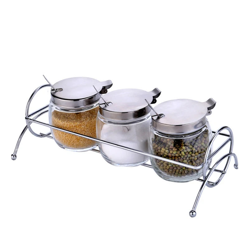 RSCHEF Kitchen seasoning box set with thick glass bottle barbecue jar three-piece | Дом и - Цена: 