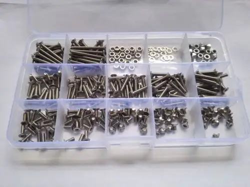 300 шт. M3 Torx T & TX винты с потайной головкой Винты плоской в комплекте Бесплатная