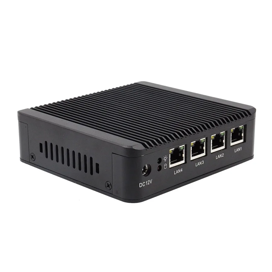 

Barebone mini pc J1900 Quad core 4 LAN 12V Mini Desktop Computer for offices training centers factories internet