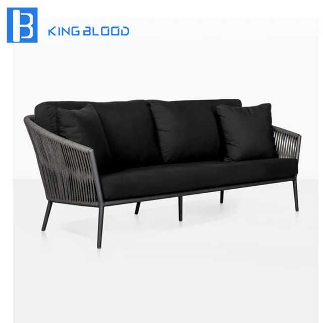 Garden Furniture Hotel Use Steel Frame Round Rope Sofa Sets In Garden Furniture Hotel Use Steel Frame Round Rope Sofa Sets