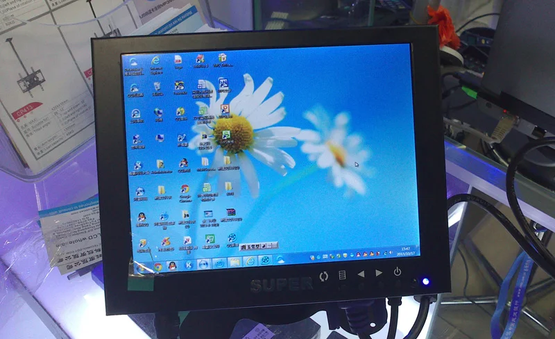 Professional 8 inch Color LCD CCTV Surveillance Monitor VGA BNC AV Video input For Home Security Camera Metal Case